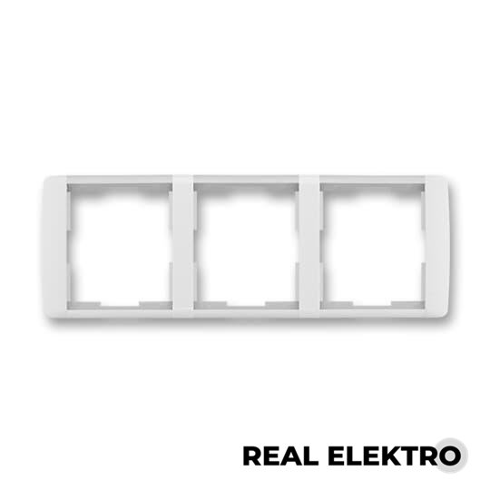 Rámeček trojnásobný, vodorovný ABB Element 3901E-A00130 01 - bílá/ledová bílá