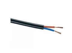 Kabel dvojlinka černá CYLY H03VV-F 2x0,75 Prysmian,