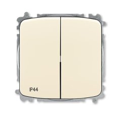 Přepínač sériový, s krytem, řazení 5, IP44, bezšroubové svorky ABB Tango 3559A-A05940 C - slonová kost