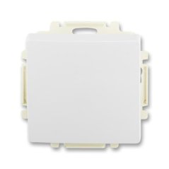 Ovládač tlačítkový zapínací, řazení 1/0, s krytem ABB Swing 3557G-A80340 B1 - jasně bílá