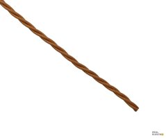 Kabel splétaný 3Gx0,75 Precon, opředené jednotlivé vodiče, zlatý