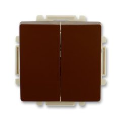 Přepínač sériový, řazení 5, s krytem ABB Swing 3557G-A05340 H1 - hnědá