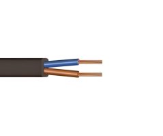 Kabel H03VVH2-F 2x0,75, plochý - černý