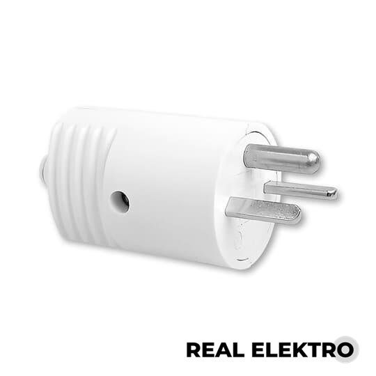 Vidlice s přímým vývodem, 10 A, 48 V AC, DC, vzor K ABB 5538N-C01705 B - bílá