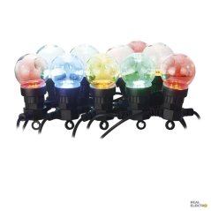 LED světelný řetěz Emos DCPM01, IP44, venkovní, vnitřní, multicolor, 10 ks - 5 m