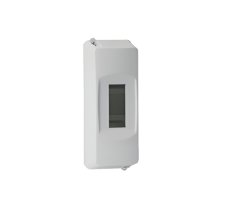 Kryt jističe zkosený YERLI ÜRETIM CP 01012, IP40, 1-2 moduly - bílá