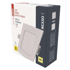 Čtvercové vestavné LED svítidlo Emos Nexxo ZD2124, bílé, 7 W, teplá bílá