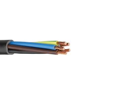 Kabel H05RR-F 5x4 Prysmian - černý