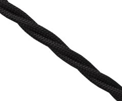 Kabel splétaný 3Gx0,5 Precon, opředené jednotlivé vodiče, černý
