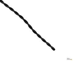Kabel splétaný 2x0,75 Precon, opředené jednotlivé vodiče, černý