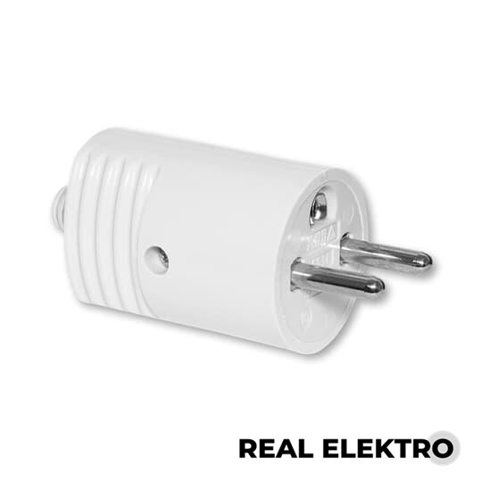Vidlice s přímým vývodem, 16 A ABB 5534N-C02100 B - bílá