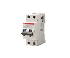 Chránič s jističem Compact 1+N ABB DS201 B16 A30, 16A, charakteristika B, 30mA, A, 6kA