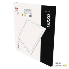 Čtvercový vestavný LED panel Emos Lexxo backlit ZB2154, bílá, 30 W - neutrální bílá