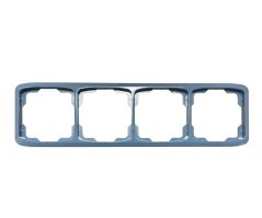 Rámeček čtyřnásobný, vodorovný ABB Tango 3901A-B40 M2 - světle modrá