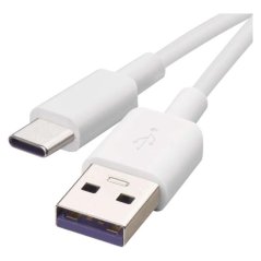 Nabíjecí a datový kabel USB-A 2.0 / USB-C 2.0, 1,5 m, bílý Emos SM7026