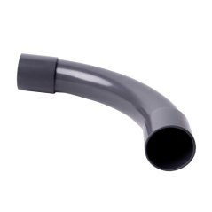 Koleno 90° pro tuhé elektroinstalační trubky PVC pr. 40 mm, tmavě šedé Kopos 4140_LB