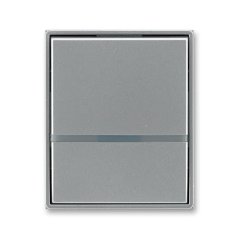 Kryt spínače jednoduchý, s průzorem ABB Time 3558E-A00653 36 - ocelová