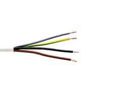 Kabel CYSY 4Gx1,5 H05VV-F Prysmian, bílá