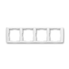 Rámeček čtyřnásobný, vodorovný ABB Element 3901E-A00140 03 - bílá/bílá