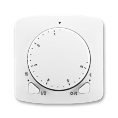 Termostat univerzální s otočným nastavením teploty (ovl. jednotka) ABB Tango 3292A-A10101 B - bílá