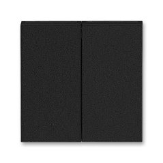 Kryt spínače kolébkového dělený ABB Levit 3559H-A00652 63 - onyx/kouřová černá
