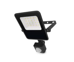 LED reflektor s pohybovým čidlem Emos Visio ZS2913, IP54, 10 W, černý - neutrální bílá