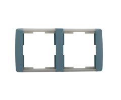 Rámeček dvojnásobný vodorovný ABB Element-Time 3901E-A00120 23 - modrošedá