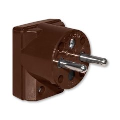 Vidlice s postranním vývodem, 16 A ABB 5536-2159 H1 - hnědá