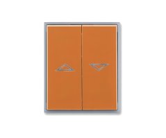 Kryt spínače žaluziového ABB Element-Time 3558E-A00662 07, dělený - karamelová/ledová šedá