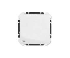 Přepínač s krytem ABB Swing 3557G-A06940 B1, IP44, řazení 6 - jasně bílá