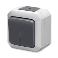 Přepínač sériový, řazení 5, IP54, bezšr. sv. ABB Variant 3559N-C05510 S - šedá