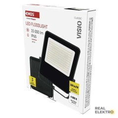LED reflektor Emos Visio ZS2553, IP65, 100 W, černý, neutrální bílá