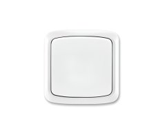 Spínač jednonásobný kompletní ABB Tango 3558A-07840 B, IP44, řazení 7 - bílá