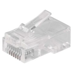 Konektor pro UTP kabel (drát), průhledný Emos K0102