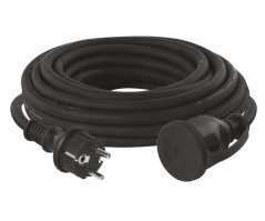 Venkovní prodlužovací kabel Emos P01710R, 1x zásuvka, 230 V, 2,5 mm2, černý, 10 m