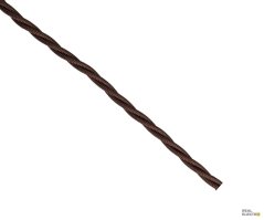 Kabel splétaný 3Gx0,5 Precon, opředené jednotlivé vodiče, tmavě hnědý