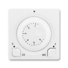 Termostat univerzální s otočným nastavením teploty (ovl. jednotka) ABB Swing 3292G-A10101 B1 - jasně bílá