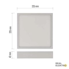 Čtvercové přisazené LED svítidlo Emos Nexxo ZM6145, 21 W, neutrální bílá