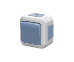 Přepínač střídavý ABB 3558N-C06540 M, IP44, řazení 6 - modrá