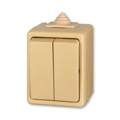 Přepínač sériový, řazení 5, IP44 ABB Praktik 3553-05929 D - béžová