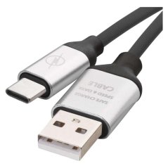 Nabíjecí a datový kabel USB-A 2.0 / USB-C 2.0, 1 m, černý Emos SM7025BL