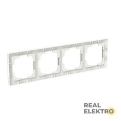 Rámeček čtyřnásobný, pro vodorovnou i svislou montáž ABB Zoni 3901T-A00040 144 - greige / bílá