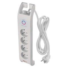 Přepěťová ochrana 900J – 4 zásuvky, 2m, bílá Emos P54012