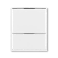 Kryt spínače jednoduchý, s průzorem ABB Element 3558E-A00653 03 - bílá/bílá