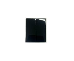 Kryt spínače dvojitý ABB Element - Time 3558E-A00652 06 - černobílý