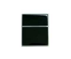 Kryt spínače jednoduchý s průzorem ABB Element-Time 3558E-A00653 05 - černá/ledová šedá