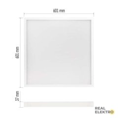 Čtvercový přisazený LED panel Emos Vexxo ZB1524, bílý, 33 W - neutrální bílá UGR