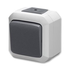 Přepínač střídavý, řazení 6, IP54, bezšr. sv. ABB Variant 3559N-C06510 S - šedá