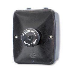 Spínač trojpólový stiskací, 16 A, 400 V, IP43, nástěnný ABB 35303-71 - černá