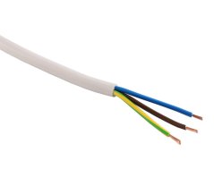 Kabel CYSY H05VV-F 3Gx1,0 Prysmian, bílý